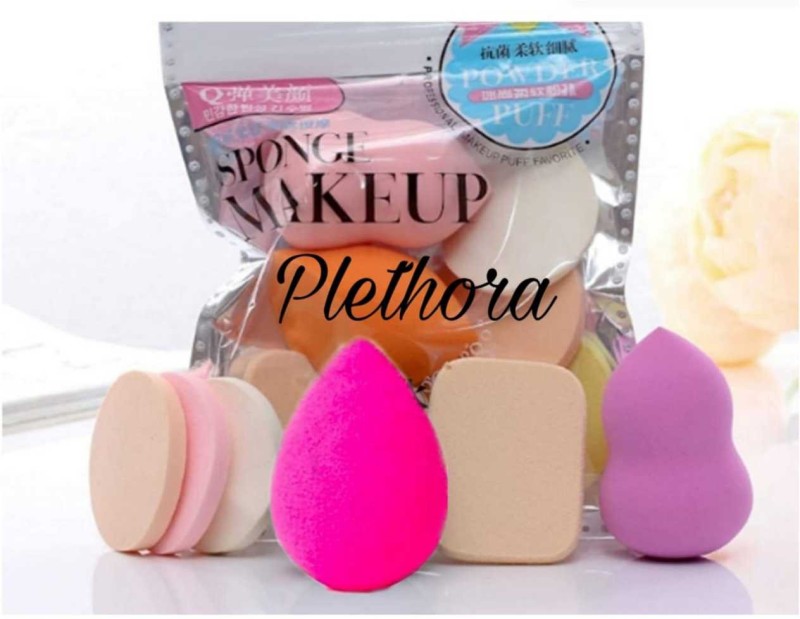 6 PCS Powder Puff Black Makeup Soft Sponge Setting Face Puffs