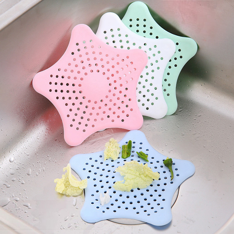 Hair Catcher Shower Drain Cover Hair Sink Filter Drain Protector for Bathroom  Bathtub and Kitchen Reusable Rubber Sink Strainer